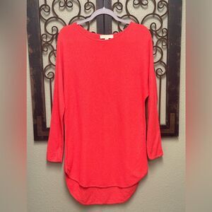 Micheal Kors redid hi low tunic sweater